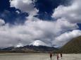El lago Chungará en el norte de Chile